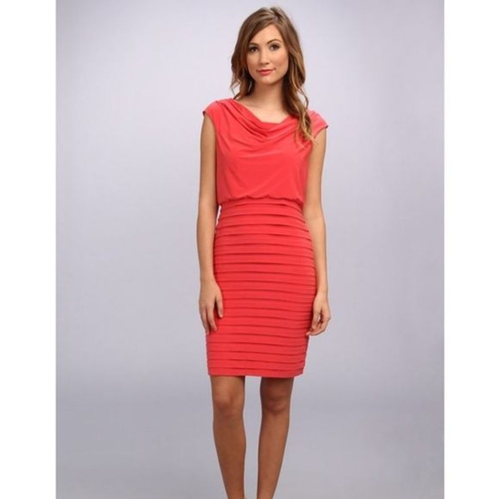 Coral Adrianna Papell Dress
